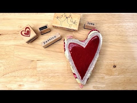 Needle Felting & Sew a Heart Lavender Sachet - EASY DIY Valentine gift they will love! #livingfelt