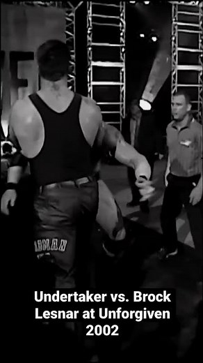 Brock Lesnar and The Undertaker’s first match: WWE Unforgiven 2002 #Short