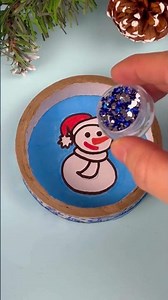 DIY Cute Snowman Ornament ☃️🎄 Christmas DIY Fun for Kids ✨❄️