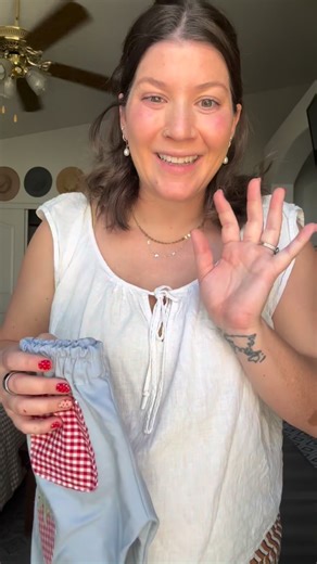 Nichol Gerber | I sewed these this past weekend & I think I’ve unlocked a new way on how I want to make pants for my kids 😍 The ideas are endless: bees,... | Instagram