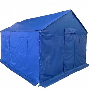 [Hot Item] Oxford Outdoor Waterproof Stock Emergency Disaster Refugee Relief Tent Shelter Tent