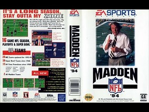 Madden NFL '94 (Sega Genesis) - New York Giants vs Chicago Bears
