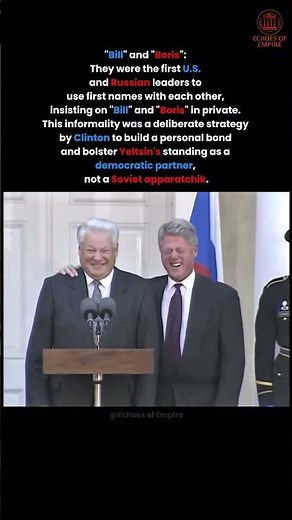 The Moment Clinton Couldn't Stop Laughing at Yeltsin 😂 #shorts