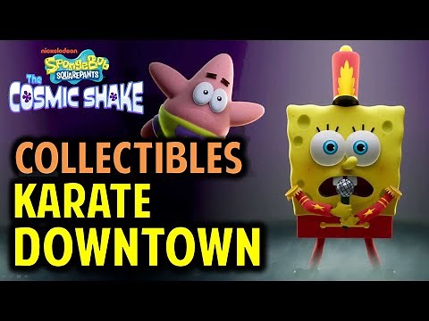 Karate Downtown: All Collectibles Locations | SpongeBob SquarePants The Cosmic Shake