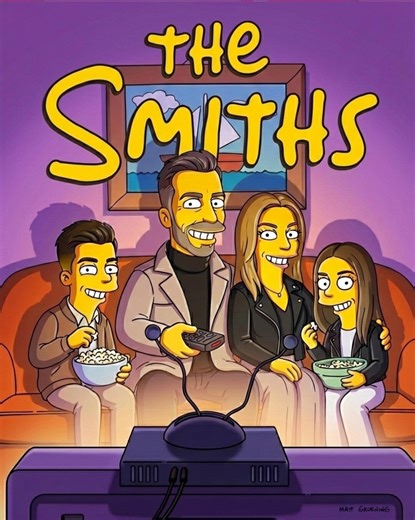 Custom Simpsons-style Living Room Portrait | Turn Your Photo Into Simpsons Characters | Personalized TV Couch Poster (digital) - Etsy