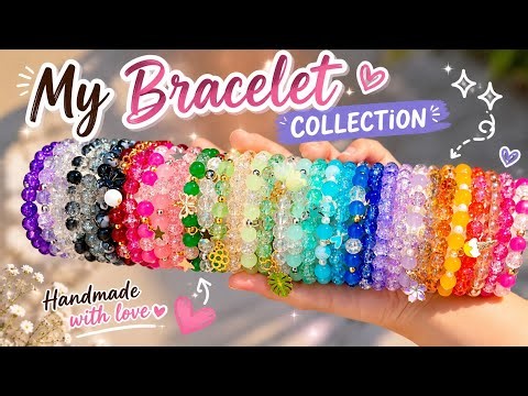 Aesthetic Handmade Bracelet Collection ✨ | Beaded Jewellery Showcase