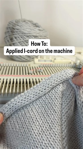 Knitting Machine I-cord - so easy and fast! #lk150 #knittingtutorial