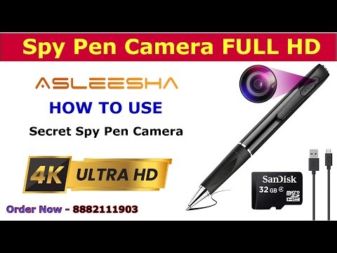 Hidden Spy Pen Camera | Secret | Audio Video Recorder Camera | Asleesha Call Us - 8882111903