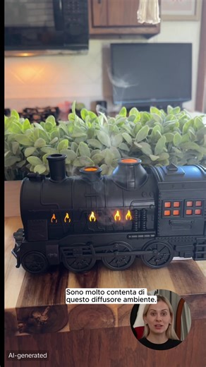 Interactive Black Toy Train with Lights and Smoke Effects