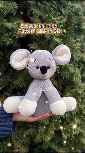 Easy Plush Mouse Crochet Pattern 🐭 (Beginner Friendly!) #shorts #amigurumi