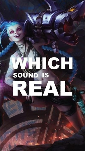 Which Sound is Real ? Jinx Ulti #leagueoflegends #riotgames #sounddesign #challenge