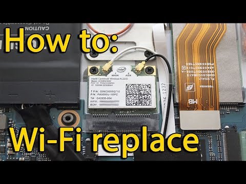 video demonstration on how to replacing the wireless card on a laptop