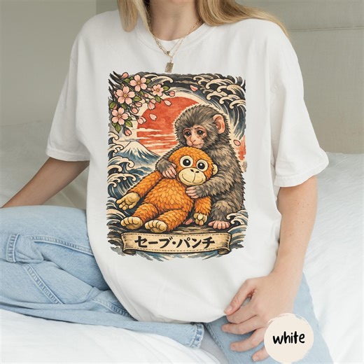 Punch Monkey Shirt, Viral Monkey Meme Tee, Save Punch, Trending Monkey Design, Cute Meme Shirt, Monkey Lover Gift - Etsy