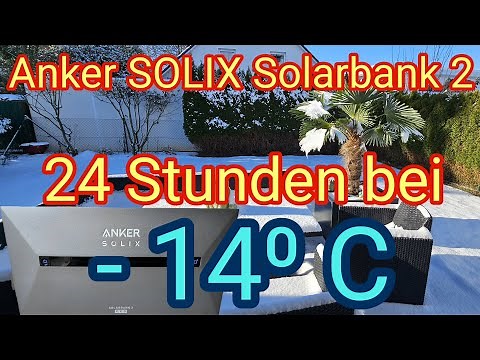 Bei -14° C: 24 Stunden Härtetest der Anker SOLIX Solarbank 2, Speicher für Balkonkraftwerk im Winter