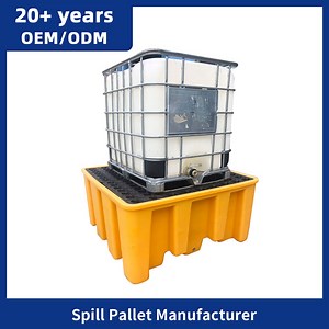 [Hot Item] Low Profile Cheap Plastic Spill Spill Deck Secondary Container for Machinery Storage Spill Pallets
