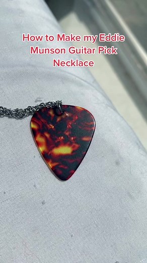 How to Make a Guitar Pick Necklace Tutorial