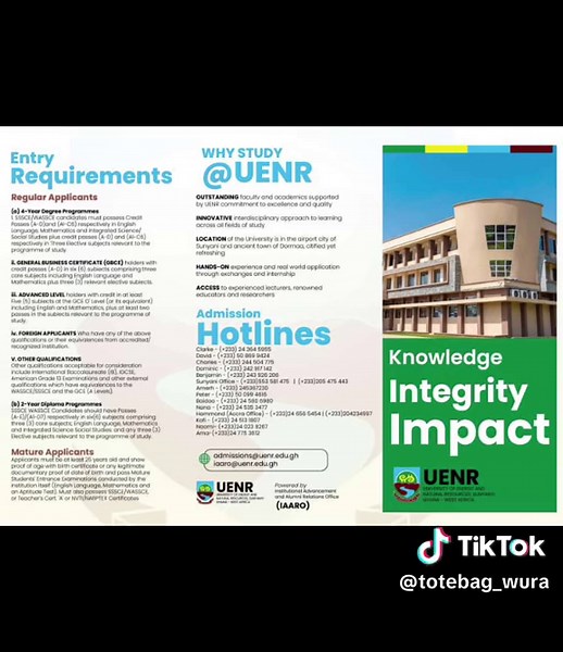 University of Energy and Natural Resources 2024 Admissions