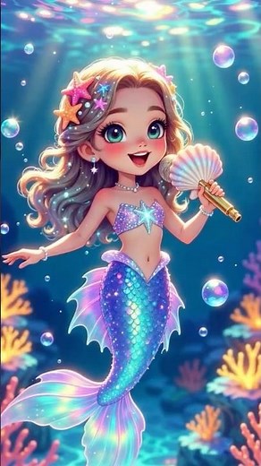 How to Draw and Color a Cute Mermaid | Easy Drawing for Kids 🧜‍♀️🎨 #coloring #art