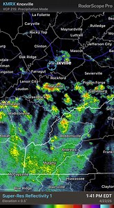 75K views · 33 reactions | 4/22/25 Radar Update: A batch of heavy rain and a few thunderstorms is training across the same areas south of Knoxville from Sweetwater to Pigeon Forge and Sevierville. Nothing severe, but a solid amount of heavy rain and a little bit of lightning. | Meteorologist Spencer Denton | Facebook
