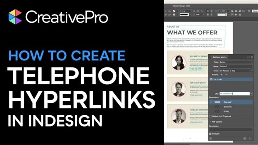 InDesign: How to Create Telephone Hyperlinks (Video Tutorial)