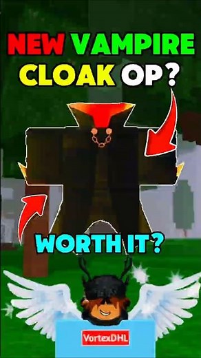 Is The NEW VAMPIRE CLOAK OP in Roblox 99 Nights in the Forest? #roblox #gaming #shorts #tips