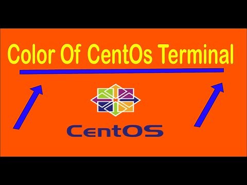 How to change terminal color of CentOS