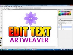 Cara Mengedit Text Menggunakan Artweaver Free 7