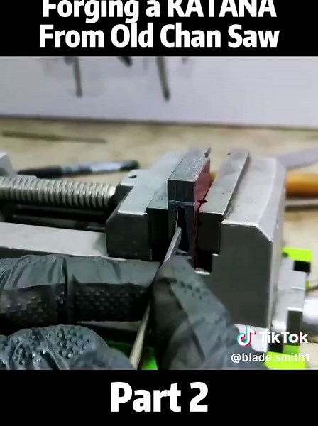 Forging a Katana from Old Chainsaw: Part 2