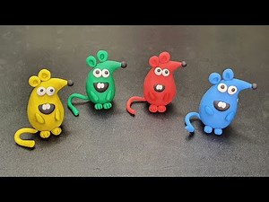 Clay Art For Kids How To Make Mouse Clay Modelling Mouse Clay Tutorial clay diye jinis banano
