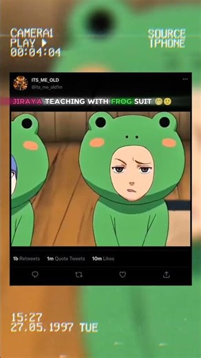 When jiraya and his students wear frog suit 🤭🙂 #shorts #naruto