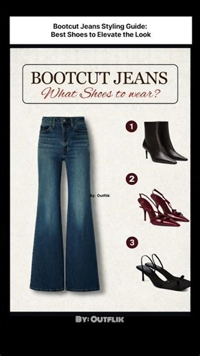 Bootcut Jeans Styling Guide: Best Shoes to Elevate the Look #bootcutjeans #denimstyle #jeansoutfit