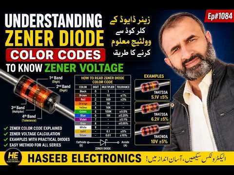 Understanding Zener Diode Color Codes to Know Zener Voltage | Zener Diode Explained | Ep#1084