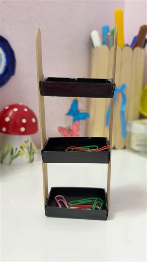 Waste materials ഉപയോഗിച്ച് സൂപ്പർ mini shelf ❤️‍🔥#craft#diy#shorts