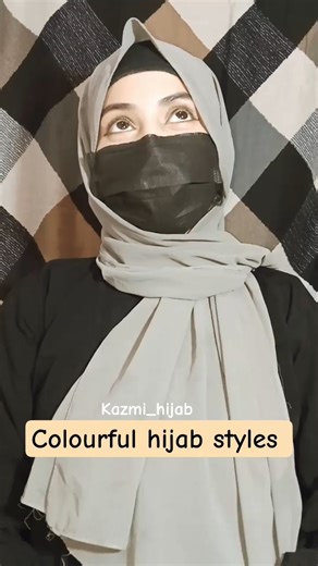 Kazmi Hijab |Colourful hijab styles #shorts #ytshorts #hijab #trending #flipperachi #shortsfeed