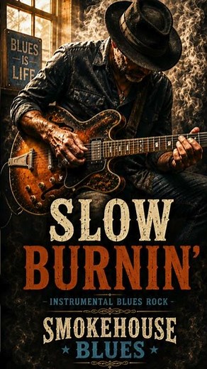 Slow Burnin' Instrumental Blues Rock #shorts #emotional #guitar