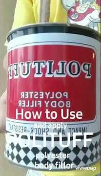 How to Use POLITUFF body filler/paano gamitin polituff