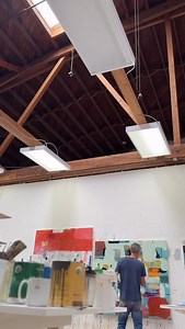 There’s something essential about spaciousness. Both in your environment and your mind. The open wall, the light from above, the quiet in between brushstrokes… it all helps you stay connected to what matters. This kind of space lets you feel the work more clearly. It gives the art room to become what it wants to be. | Nicholas Wilton