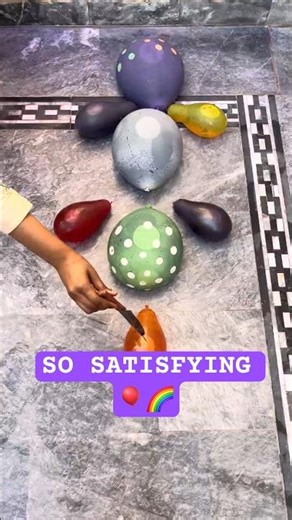 Balloon Pop Color Explosion 🎈💥 | Most Satisfying ASMR Shorts #shorts #poppballons #asmr