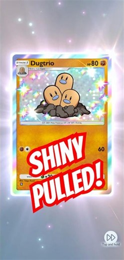 Pulling A ✨SHINY✨ Dugtrio On Pokemon TCG Pocket!