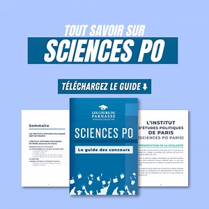 🎓 Découvrez le Guide complet pour Intégrer Sciences Po Paris ou un IEP de Province en 2024-2025! 📚 👉 Téléchargez-le maintenant gratuitement pour découvrir les spécificités des instituts et des concours 💪🚀 | Les Cours du Parnasse