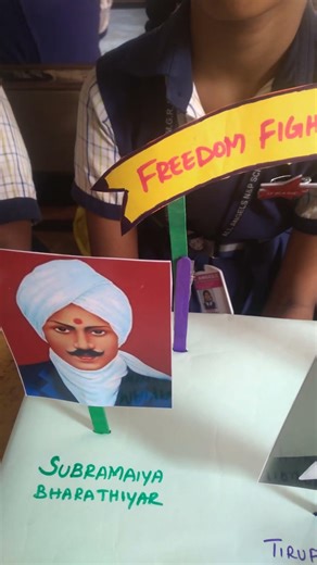 Our school Science Exhibition 3rd std student working model freedom Fighters of Tamil Nadu 🎉🇮🇳