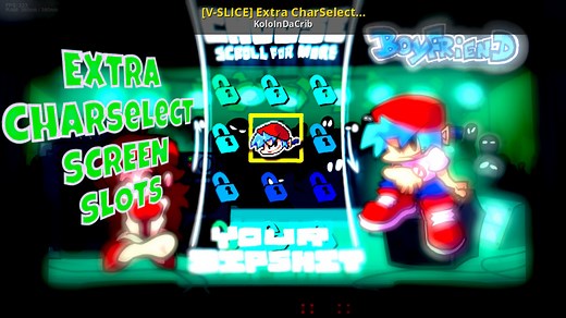 [V-SLICE] Extra CharSelect Slots Mod for Friday Night Funkin' | FNF Mods