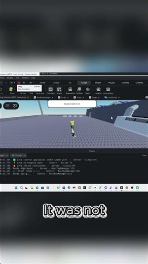 I Tried Making a UI… Coding Almost Broke Me 😭 | Roblox Rooftop Disaster