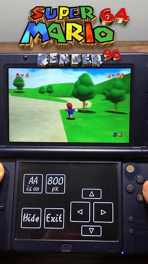 Super Mario 64 Render 96 on Nintendo 3DS