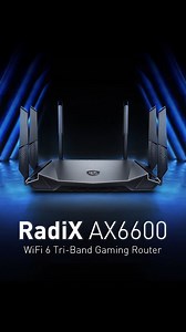 MSI RadiX AX6600 เกมมิ่งเราเตอร์ WiFi 6 Tri-Band มาพร้อม Processor Quad-core 1.8GHz และระบบระบายความร้อนระดับพรีเมียม จัดการการใช้งานอินเตอเน็ต อย่างมีประสิทธิภาพด้วย AI อัจฉริยะ AI QoS #MSI #MSIThailand #TrueGaming #MSIGaming #Radix #Network #Router #WiFi6 #TriBand | MSI Gaming