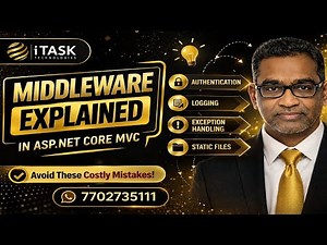 👉 Middleware in ASP.NET Core Explained 🔥 (Avoid Costly Mistakes!) By Mr.Narendrababu