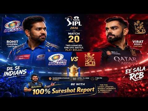 IPL 2026 | Mumbai Indians vs RCB 😱 High Scoring Thriller? IPL 2026 Match 20 Prediction | MI Vs Rcb