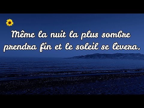 Même la plus sombre nuit prendra fin et le soleil se lèvera - 18 Pensées Inspirantes de Victor Hugo