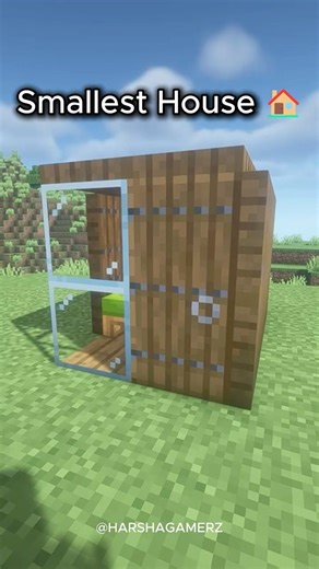 Minecraft Smallest House 🏠 #shorts #minecraft