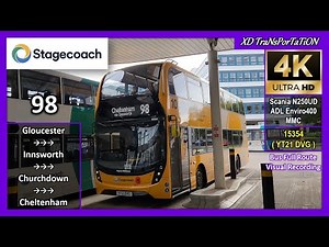 [Stagecoach West] 98 ~ Gloucester Transport Hub ➝ Cheltenham, Promenade【4K UW】